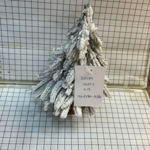 X'MAS DECO TABLE TREE SNOW H20CM/EACH