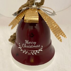 X'MAS DECO IRON LARGE BELL 19X25CM/EACH