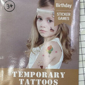 TEMPORARY TATTOOS BIRTHDAY/EACH