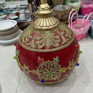 X'MAS DECO CERAMIC GIANT BALL H55X45CM