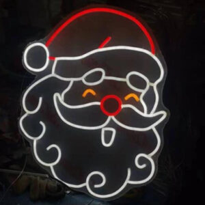 LED LIGHT SANTA 40X37CM/EACH