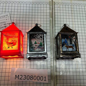 LED STORM LANTERN CHRISTMAS 6.5X10CM/EACH