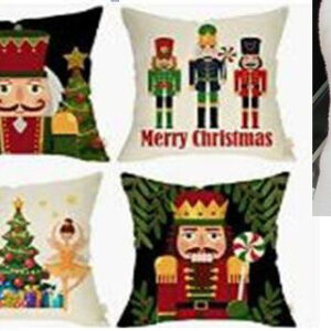 CUSHION COVER NUTCRACKER 43X43CM/EACH