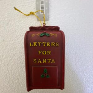 X'MAS DECO LETTERS FOR SANAT BOX  RESIN