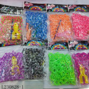 LOOMBAND TWO COLORS +-200PC/PK/EA.PK