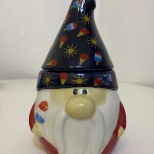 X'MAS DECO CERAMIC TEA SUGER POT 11X19CM