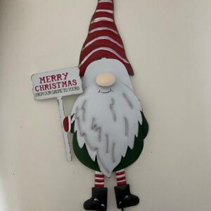 GARDEN DECO IRON SANTA GNOME 15X3.5X51CM