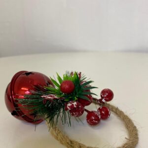 X'MAS DECO BELLCHERRY RIBBON 6CM/EACH