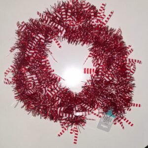 TINSEL CANDY CANE L2M 8CM+18CM/EACH