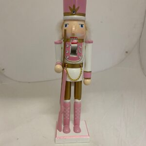 WOODEN SOLDIER PINK WITH STUDS L38CM/EA