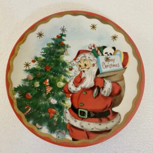 CERAMIC PLATE SANTA D19.5CM/EACH