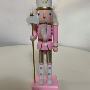 WOODEN SOLDIER PINK WITH CHAIN L24CM/EAC