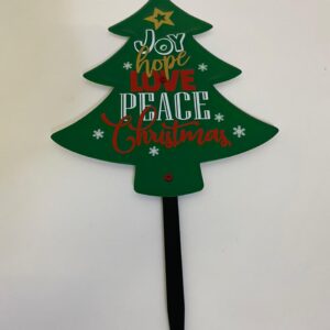 IRON GARDEN DECO XMAS TREE 24X28X43CM/EA