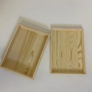 WOODEN BOX RECTANGLE 26X19X7CM/EACH