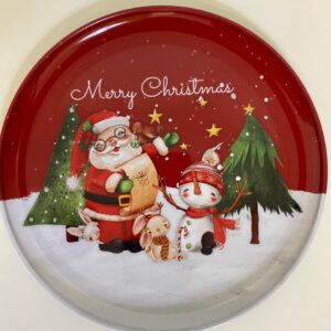 IROP PLATE ROUND XMAS D+-20CM/EACH