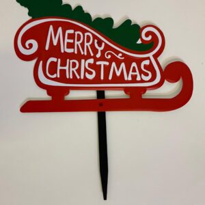 IRON GARDEN DECO MERRY CHRIST 35X26X45CM