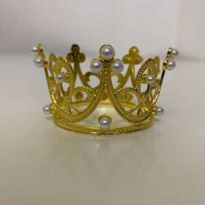 CAKE TOPPER IRON CRWON SHAPE (MINI) D3.5