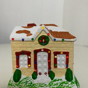 X'MAS DECO SNOW HOUSE (S) 12X12CM/EACH
