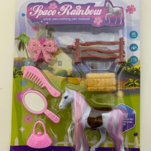 SPACE RAINBOW HORSE SET 6107-3/EACH