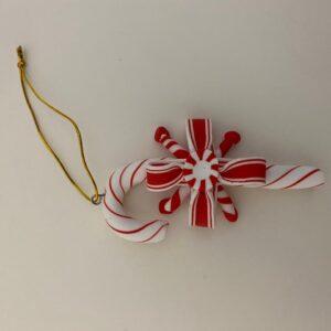 X'MAS HANGING DECO RUBBER HOUSE 8-10CM/E