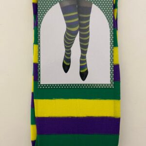 STOCKING THIGH HIGH MARDI GRASS L65CM/PR