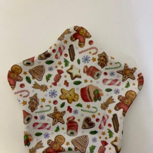 PLASTIC TRAY XMAS STAR (L) +-32CM/EACH