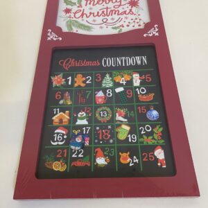 CHRISTMAS COUNTDOWN CALENDER WOODEN