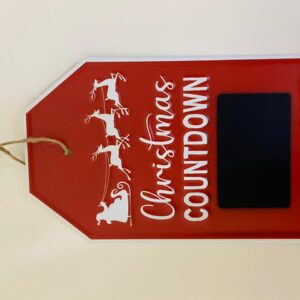 IRON DECO CHRISTMAS CALENDER 20X33CM/EAC