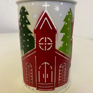 IRON CANDLE HOLDE XMAS10X15CM/EACH