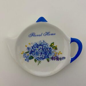 CERAMIC TRAY TEAPOT SHAPE IN BOX 11.5X9C