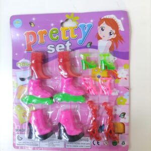 SHOE SET PRETTY ON CARD 868-1/EACH