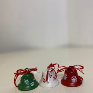 X'MAS DECO IRON BELL 4.5X3.5CM 3PC/BOX