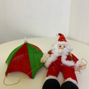 SANTA SOFT WITH UMBRELLA L38CM/EACH