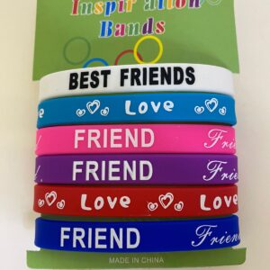 INSPIRATION BANDS FRIEND1.2CM 6PC/CARD