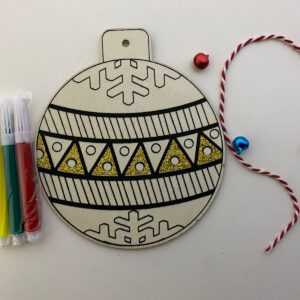 X'MAS DECO DISC DIY COLOR IN D12X11CM/EA