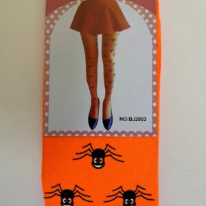 STOCKING ORANGE/SPIDER 65CM/EACH PRS
