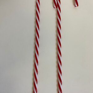 PLASTIC CANDYCANE (M) 0.75X22CM 2PC/PK/