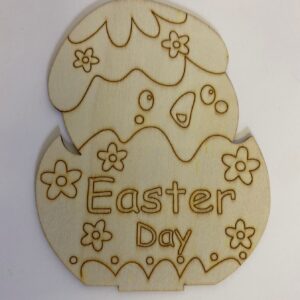 IDY WOODEN DECO EASTER DAY 10.5X14CM/EAC