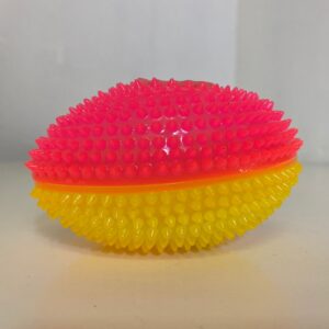 FLASHING SPIKE BALL RUGBY 5.5X11CM/EACH