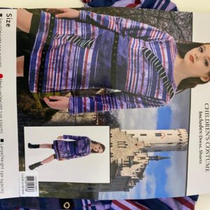 COSTUME CHILDREN'S MODULAR STRIPE DRESS