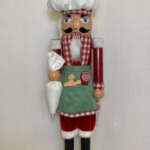 WOODEN NUT CRACKER CHEFF +-H80CM/EACH