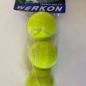 TENNIS BALL WERKON 6.2CM 3PCS/PK EA.PK