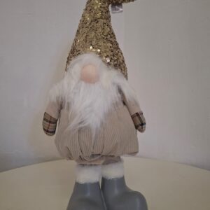 STANDING SANTA GLITTERISH HAT H84CM/EACH