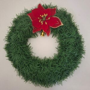 X'MAS GARLAND WITH POSINTHA D28CM/EACH