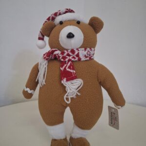 SOFT TOY GINGER MAN WITH SCARF H50CM/EAC