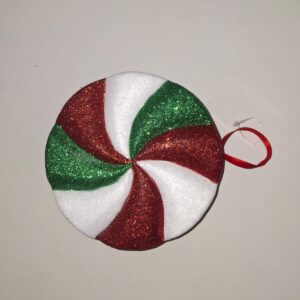 X'MAS DECO FOAM ROUND DISC D15X4CM/EACH