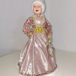 STANDING MRS SANTA WITH CONE SEQUINS 45C