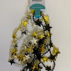 PARTY NECKLACE STARS BEADED L84CM/EACH