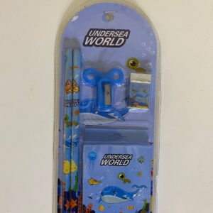 STATIONERY SET ASSRTED ON CARD 6PC/CA