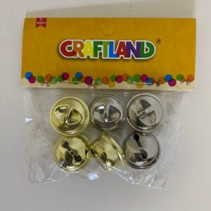 X'MAS DECO BELL GRFILAND 2.4CM 6PC/PK